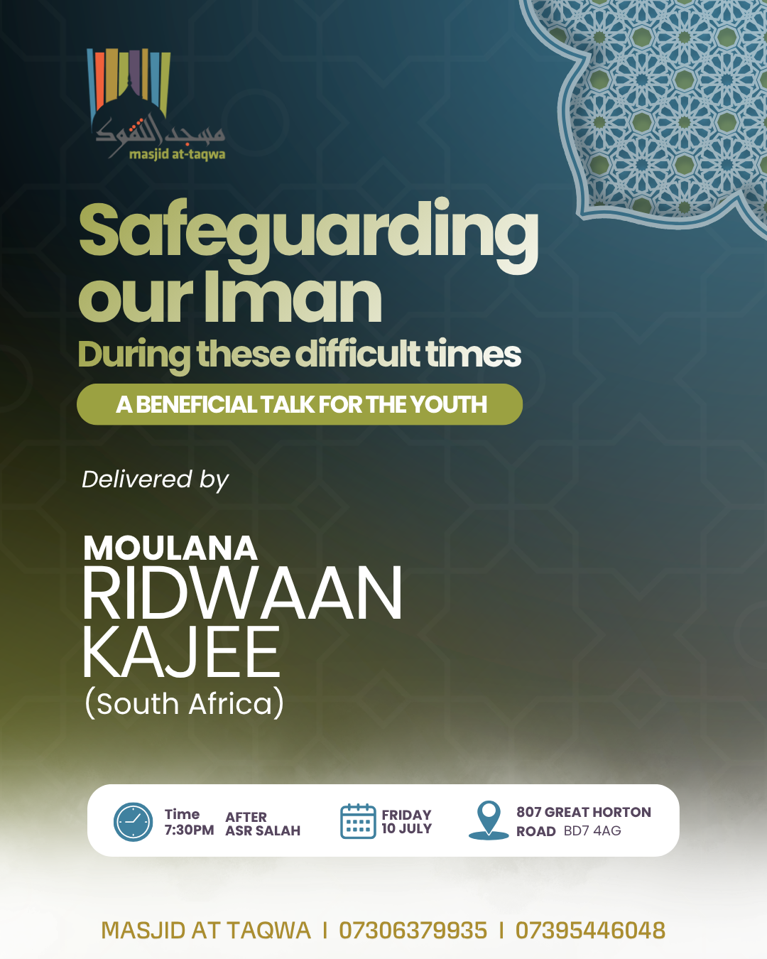 Safeguarding our Iman